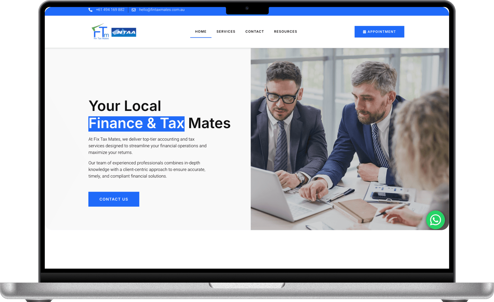 Fintax Mates website